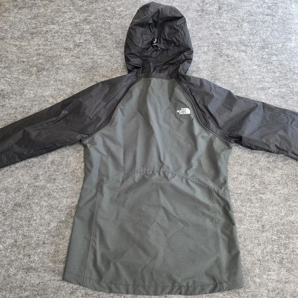 The North‎ Face Jacket Womens Medium Regular Grey Black DryVent Full Zip Hooded